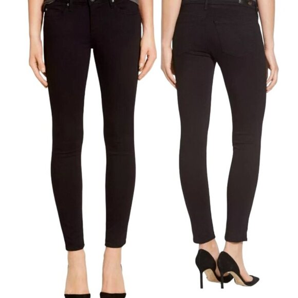 Adriano Goldschmied Denim - AG‎ Adriano Goldschmied Women's Black The Legging Super Skinny Fit Jeans Size 30
